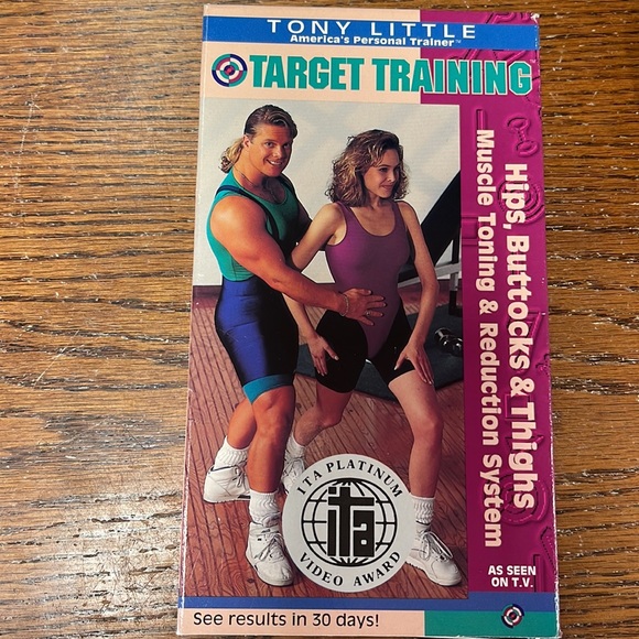 Vintage 90’s TONY LITTLE Target Training VHS Exercise Tapes - Set of 3 - Picture 7 of 11